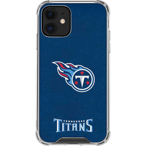 NFL Tennessee Titans Distressed iPhone 12 Mini Clear Case