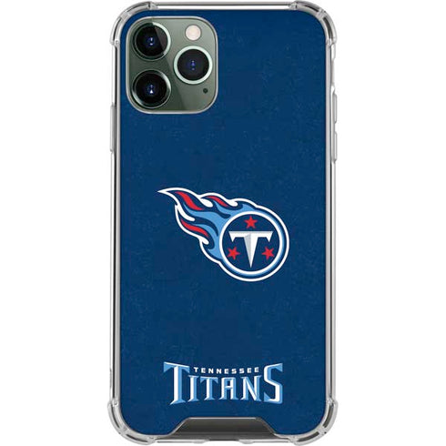 NFL Tennessee Titans Distressed iPhone 12 Pro Clear Case