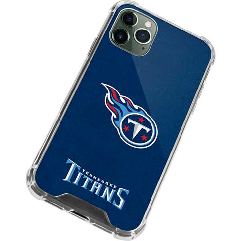 NFL Tennessee Titans Distressed iPhone 12 Pro Clear Case