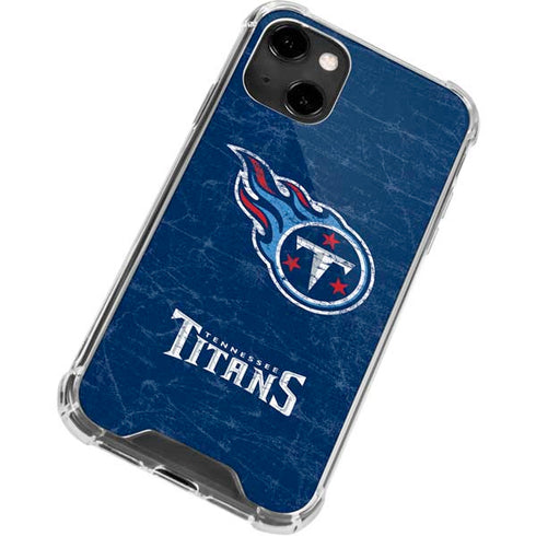 NFL Tennessee Titans Distressed iPhone 13 Clear Case
