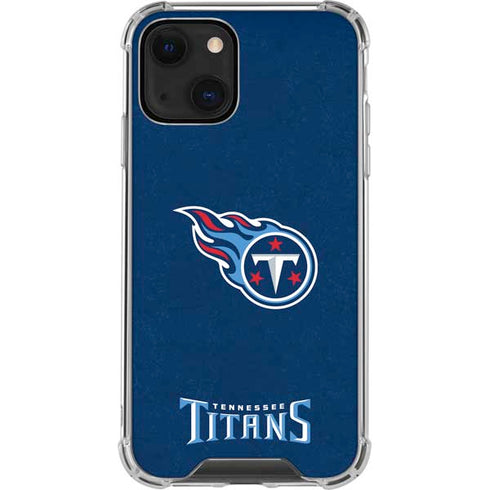 NFL Tennessee Titans Distressed iPhone 14 Clear Case