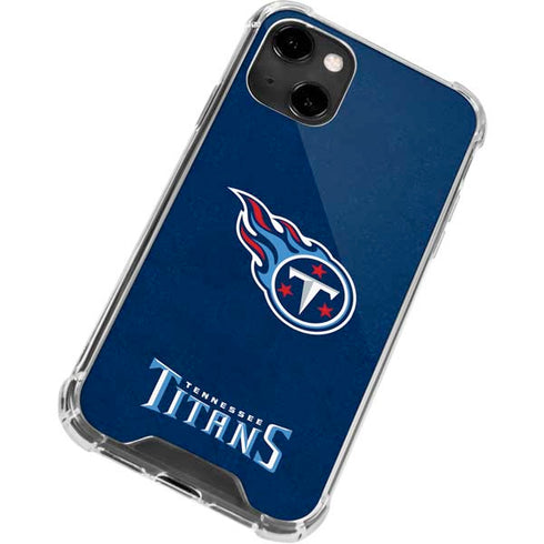 NFL Tennessee Titans Distressed iPhone 14 Clear Case