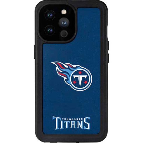 NFL Tennessee Titans Distressed iPhone 14 Pro Max Waterproof Case