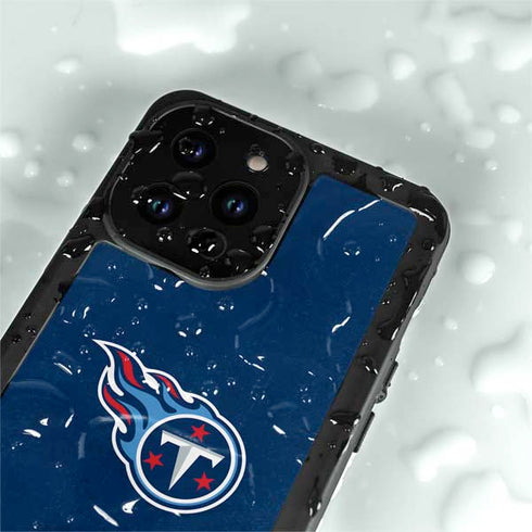 NFL Tennessee Titans Distressed iPhone 14 Pro Waterproof Case