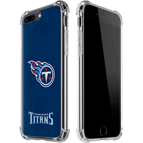 NFL Tennessee Titans Distressed iPhone 7/8 Plus Clear Case