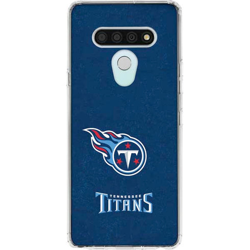 NFL Tennessee Titans Distressed LG Stylo 6 Clear Case