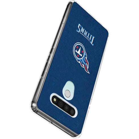 NFL Tennessee Titans Distressed LG Stylo 6 Clear Case