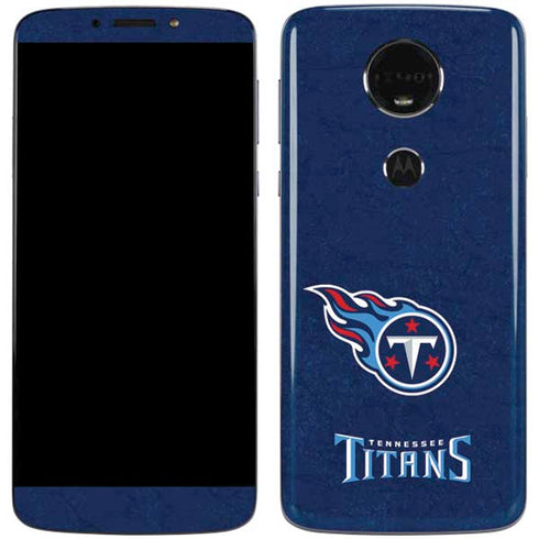 NFL Tennessee Titans Distressed Moto E5 Plus Skin
