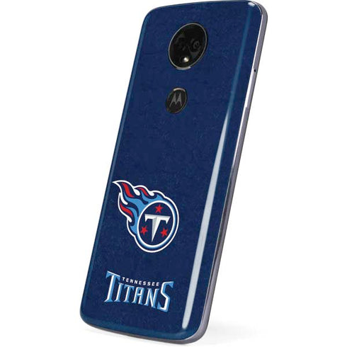 NFL Tennessee Titans Distressed Moto E5 Plus Skin