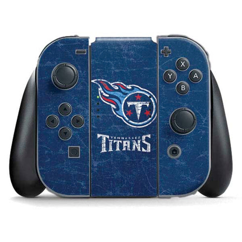 NFL Tennessee Titans Distressed Nintendo Switch (2017-2021) Joy-Con Controller Skin