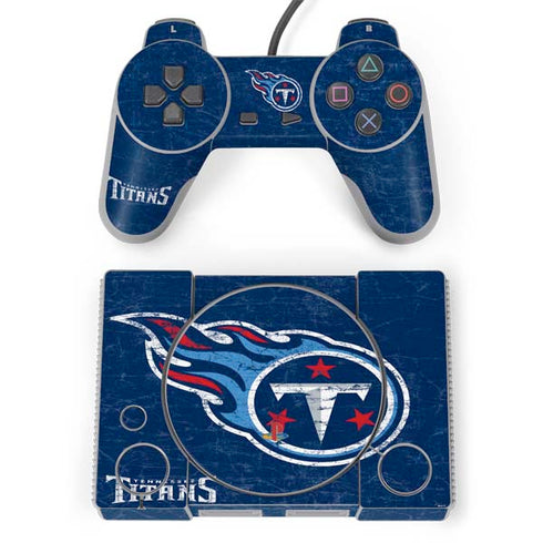 NFL Tennessee Titans Distressed PlayStation Classic Bundle Skin