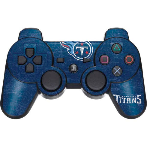 NFL Tennessee Titans Distressed PS3 Dual Shock wireless controller Skin
