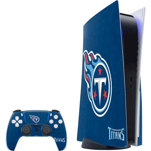 NFL Tennessee Titans Distressed PS5 Bundle Skin