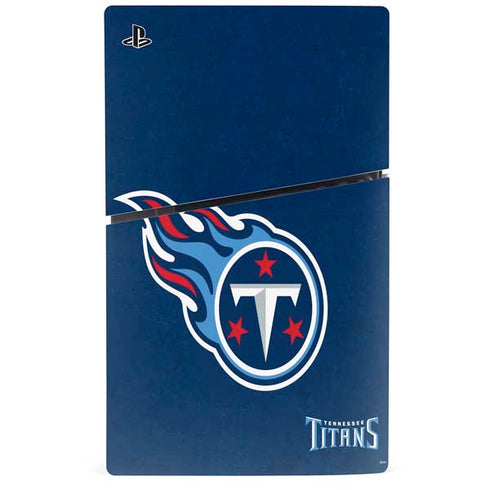 NFL Tennessee Titans Distressed PS5 Slim Disk Console Skin