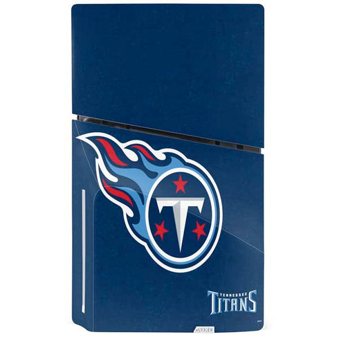 NFL Tennessee Titans Distressed PS5 Slim Disk Console Skin
