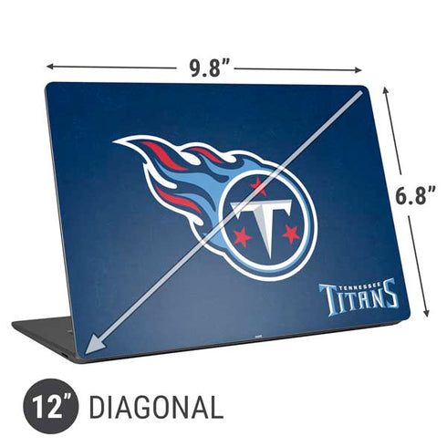 NFL Tennessee Titans Distressed Universal Laptop 12in (9.8 x 6.8in) Skin