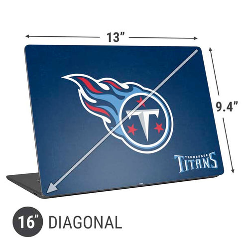 NFL Tennessee Titans Distressed Universal Laptop 16in (13 x 9.4in) Skin