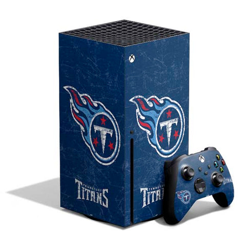 NFL Tennessee Titans Distressed Xbox Series X Bundle Skin