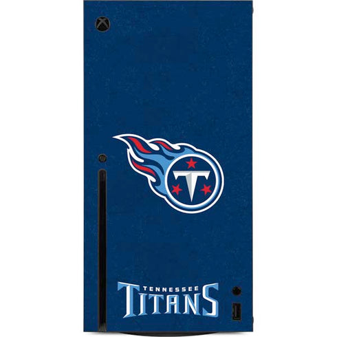 NFL Tennessee Titans Distressed Xbox Series X Console Skin