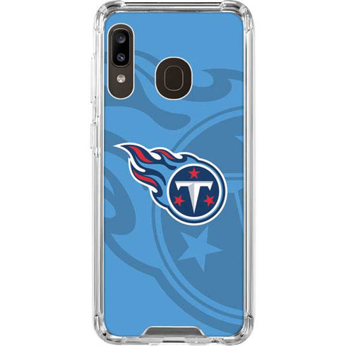 NFL Tennessee Titans Double Vision Galaxy A30 Clear Case