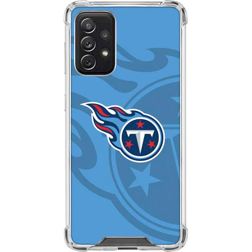 NFL Tennessee Titans Double Vision Galaxy A72 5G Clear Case