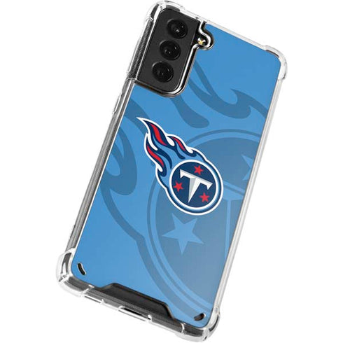 NFL Tennessee Titans Double Vision Galaxy S21 Plus 5G Clear Case