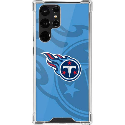 NFL Tennessee Titans Double Vision Galaxy S22 Ultra Clear Case