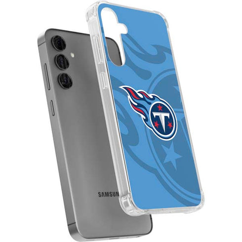 NFL Tennessee Titans Double Vision Galaxy S24 Plus Clear Case