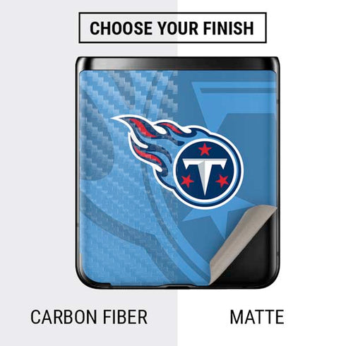 NFL Tennessee Titans Double Vision Galaxy Z Flip Skin