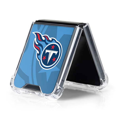 NFL Tennessee Titans Double Vision Galaxy Z Flip5 5G Clear Case