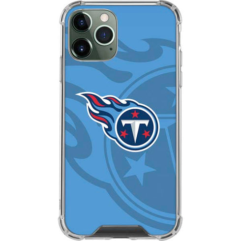 NFL Tennessee Titans Double Vision iPhone 11 Pro Max Clear Case