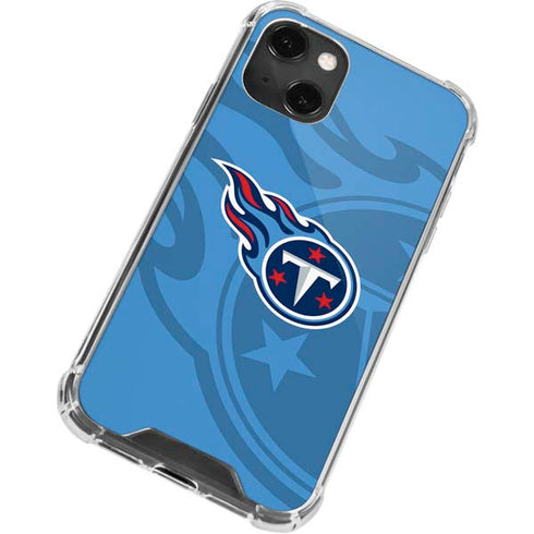 NFL Tennessee Titans Double Vision iPhone 13 Mini Clear Case