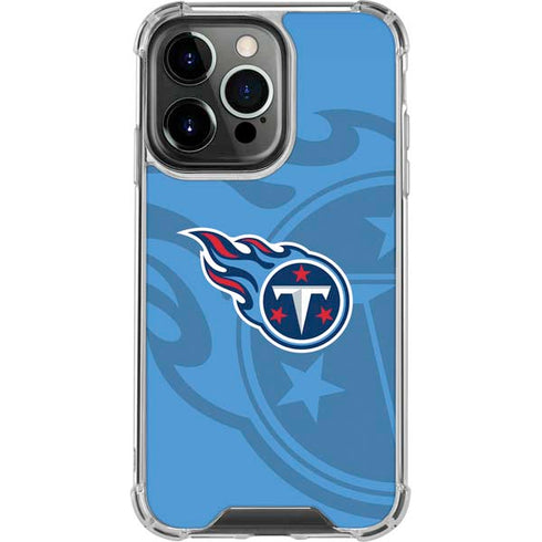 NFL Tennessee Titans Double Vision iPhone 13 Pro Clear Case