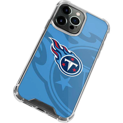 NFL Tennessee Titans Double Vision iPhone 13 Pro Clear Case