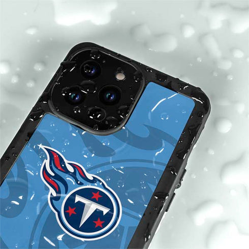 NFL Tennessee Titans Double Vision iPhone 14 Pro Max Waterproof Case