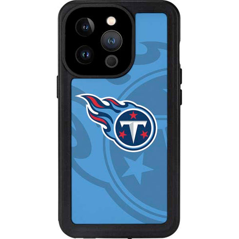 NFL Tennessee Titans Double Vision iPhone 14 Pro Waterproof Case