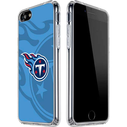 NFL Tennessee Titans Double Vision iPhone SE (2nd & 3rd Gen) Clear Case