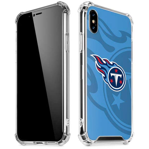 NFL Tennessee Titans Double Vision iPhone XS Max Clear Case