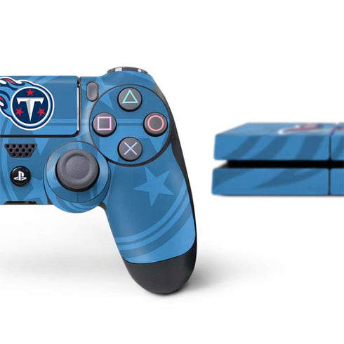 NFL Tennessee Titans Double Vision PS4 Console and Controller Bundle Skin