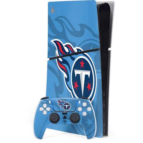 NFL Tennessee Titans Double Vision PS5 Slim Digital Edition Console Skin