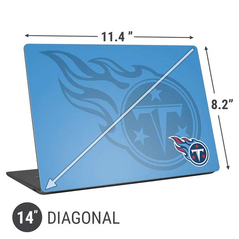 NFL Tennessee Titans Double Vision Universal Laptop 14in (11.4 x 8.2in) Skin