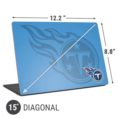 NFL Tennessee Titans Double Vision Universal Laptop 15in (12.2 x 8.8in) Skin