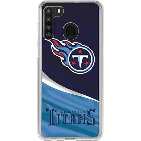 NFL Tennessee Titans Galaxy A21 Clear Case