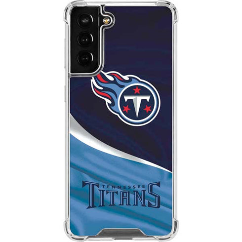 NFL Tennessee Titans Galaxy S21 FE Clear Case