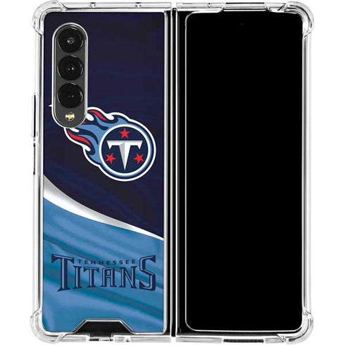 NFL Tennessee Titans Galaxy Z Fold4 5G Clear Case