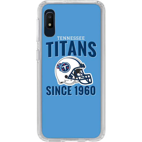 NFL Tennessee Titans Helmet Galaxy A10e Clear Case