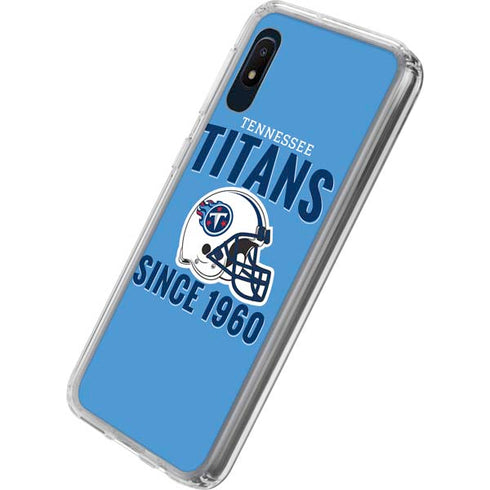 NFL Tennessee Titans Helmet Galaxy A10e Clear Case