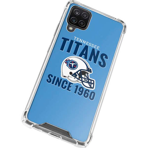 NFL Tennessee Titans Helmet Galaxy A12 Clear Case