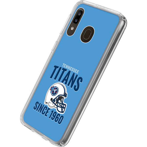 NFL Tennessee Titans Helmet Galaxy A20 Clear Case