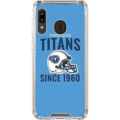 NFL Tennessee Titans Helmet Galaxy A30 Clear Case